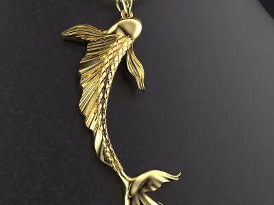 classic Fish pendant  3D print model