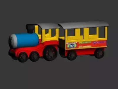 train thomas tank engine Low-poly 3D model