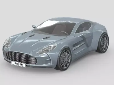 Aston Martin One77 Low-poly 3D model