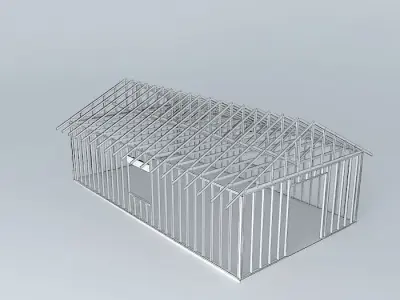 Framed House Free 3D model