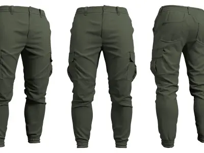 Cargo Pants - Marvelous Designer  3D model