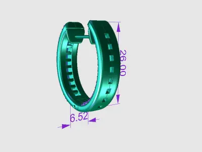 E ES06 hoop ring 3D print model