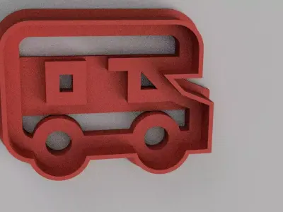 SET 5 COOKIE CUTTER 3D print model train car life 3D print model