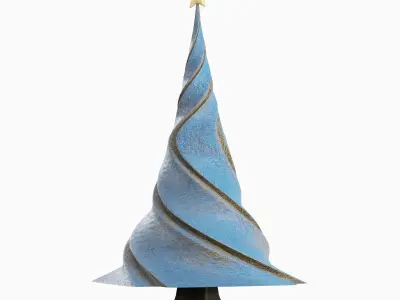 New Year Tree 04 Low-poly 3D model