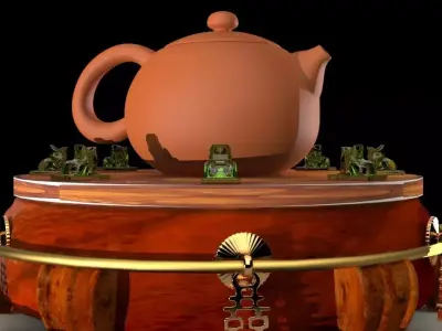 Chinese teapot 3D model