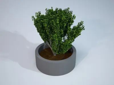 Decorative granite blocks 3D model
