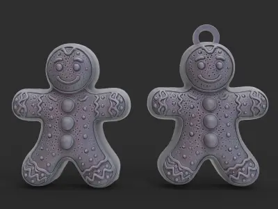 christmas tree cookie decor 3D print model
