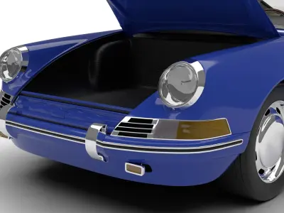 Porsche 911 1964 HQ 3d model  3D model