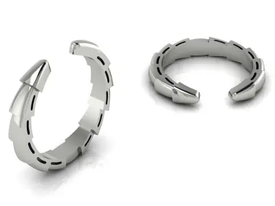 Jewelry Ring Gold 3D print model 6