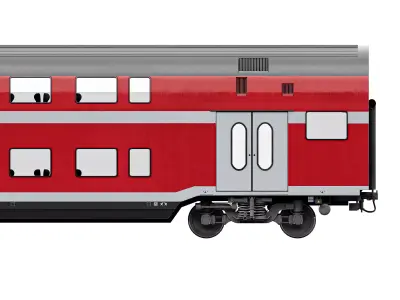 Doppelstock Sitzwagen DBz 750  3D model
