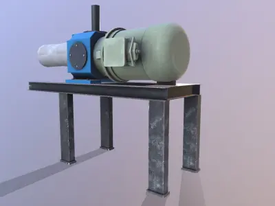 Pump 3D Model Low-poly 3D model