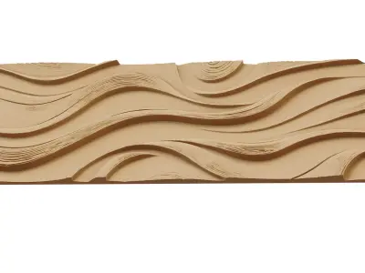 decor set wall panel relief mural CNC 25  3D model
