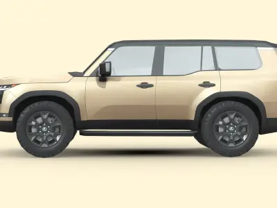 Lexus GX Overtrail 2024 Low-poly 3D model