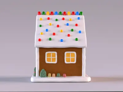 Gingerbread House 3D model