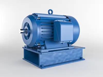 electric motor 3D model