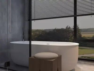 Bathroom 010 Low-poly 3D model