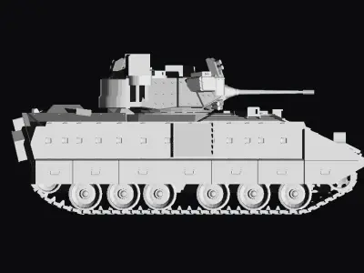 Bradley m2a4e1 iron fist 3D print model