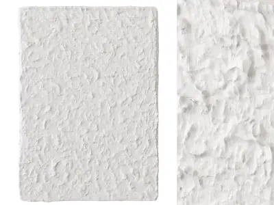 Abstract plaster painting 3D model