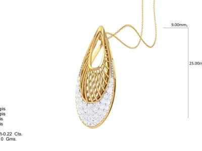 Italian pendant set pendant with top 3D print model