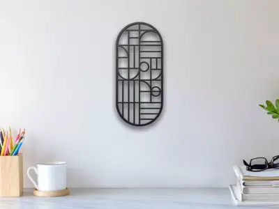 Abstract Wall Art 3D print model 3