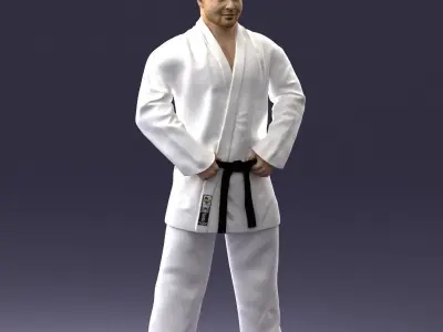000089 Judo Fighter 1105 3dp 3D print model