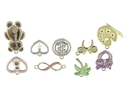  dijes- Colgantes paquete de 8 surtidos mas 1 dije de regalo -v- 3D print model