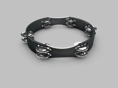 Tambourine model 3D model