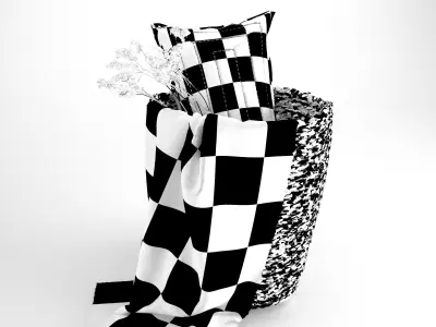 Decorative set 06 3D model purchase