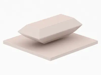 BAGUETTE Cut Diamond 3D model