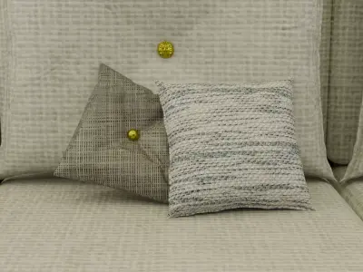 Sofa with Tables 3D model