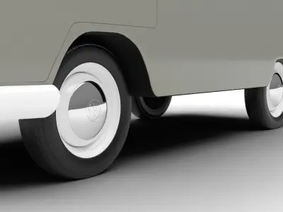 Volkswagen T1 Panel Van 1950 3d model 3D model