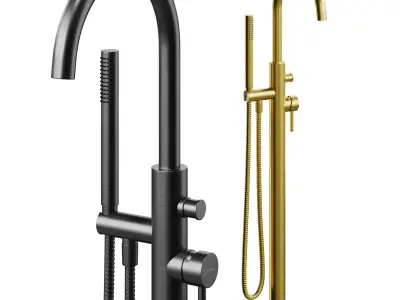 Handcrafted Oval Stone Bathtub with Carved Linear Detail 3D model