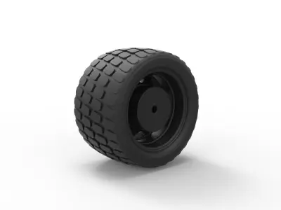  Offroad wheel 14 3D print model
