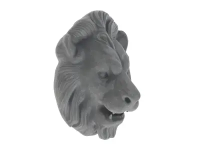 Lion Head 02 3D model