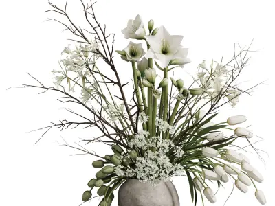 Flower In Vase 87 3D model