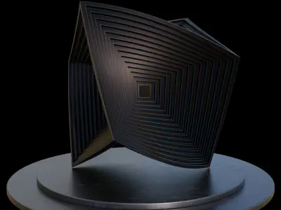cubezone sculpture 3D model