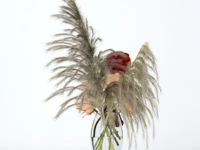 Pale roses and Co 3D model