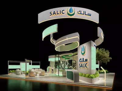 Exhibition booth design salic 3D model