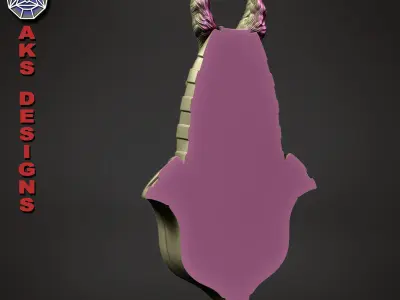 Egyptian Anubis v1 Bas relief 3D print model