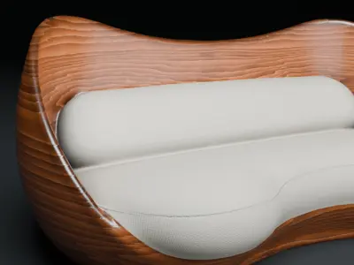 Modern Luxury Sofa 3D Model Low-poly 3D model get