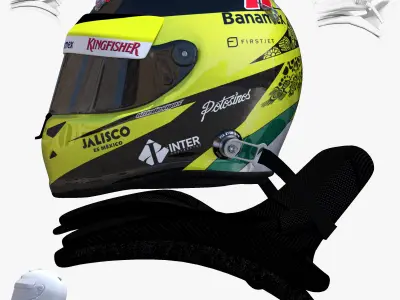 Perez Helmet 2016 Low-poly 3D model