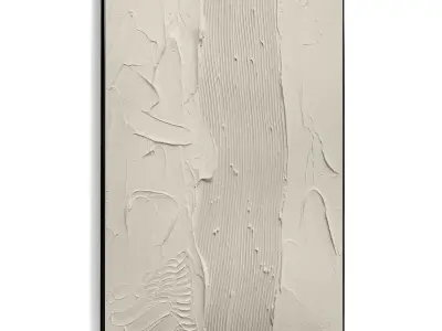 Plaster Two Photo Frame 536 Low-poly 3D model
