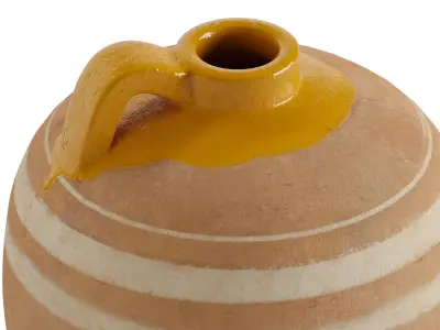 Fairfax Handcrafted Terracotta Vase 3D model