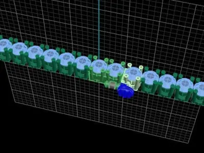 Diamond Tennis Necklace Links 3mm 3D print model