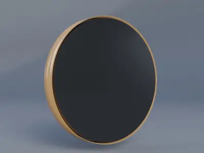 Wall Clock Low-poly 3D model