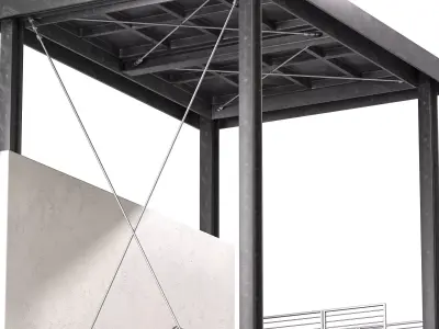 Factory Staircase 3D model