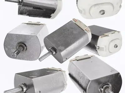 Small Electric Motor  Low-poly 3D model