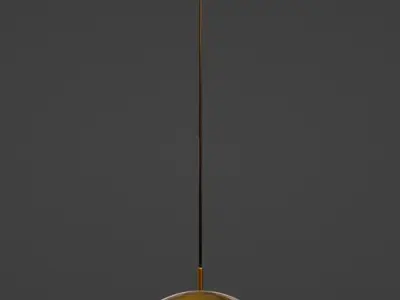 Aura Globe Pendant Clear Glass 3D model