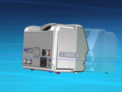 Reverse engineering product design ventilator medical device 3D print model