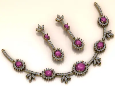 Verdant Halo Half-set jewelry 3D model - for her 3D print model